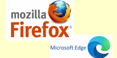 Firefox and Edge Logos.