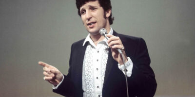 Sir Tom Jones in his heyday. Probably singing Delilah.