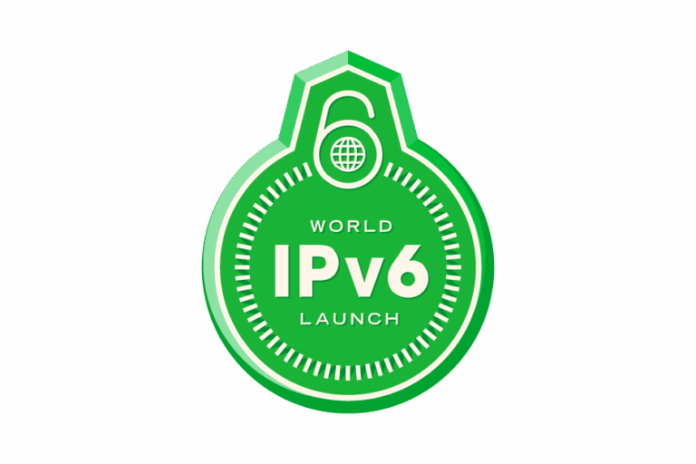 World ipv6 launch badge