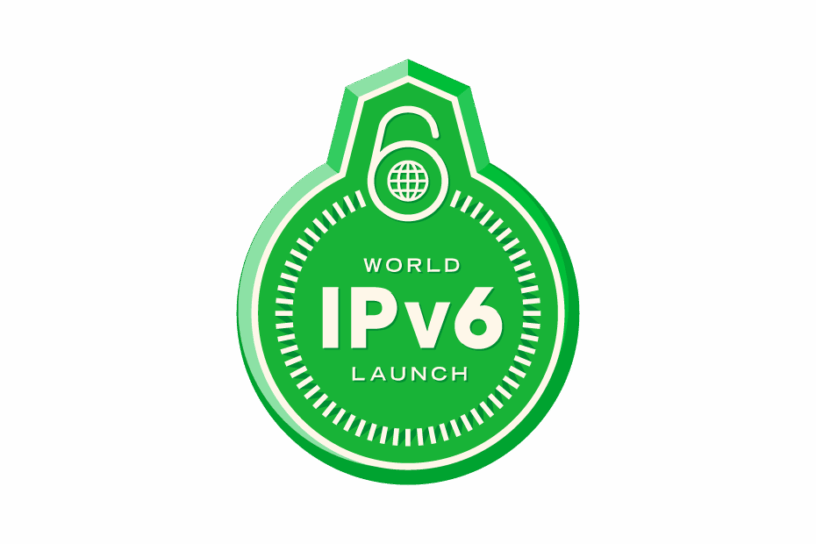 World ipv6 launch badge
