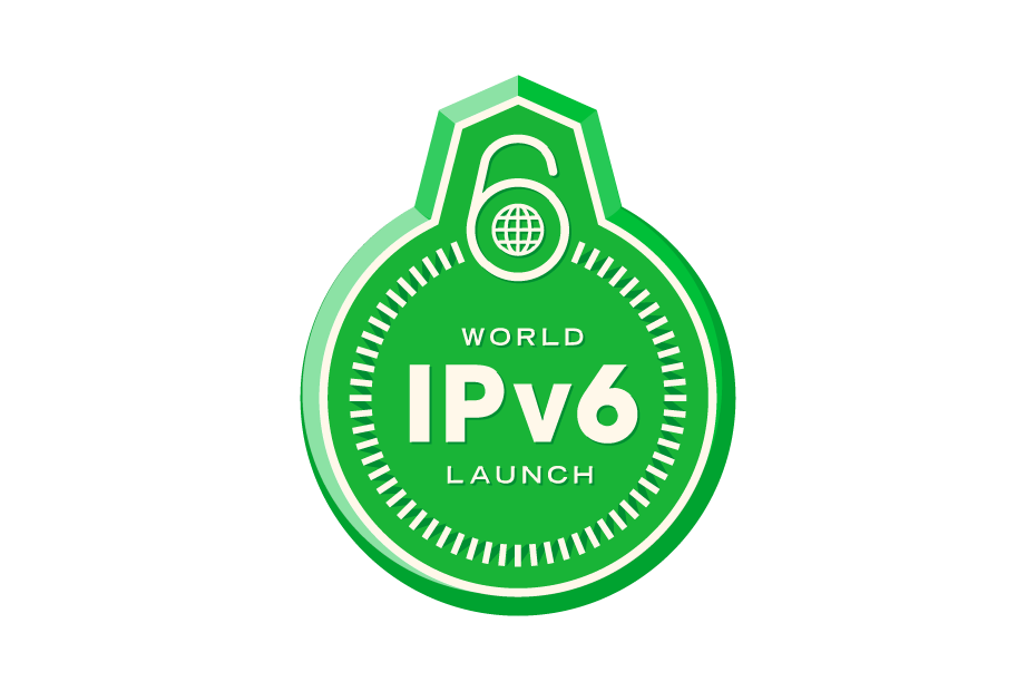 World ipv6 launch badge