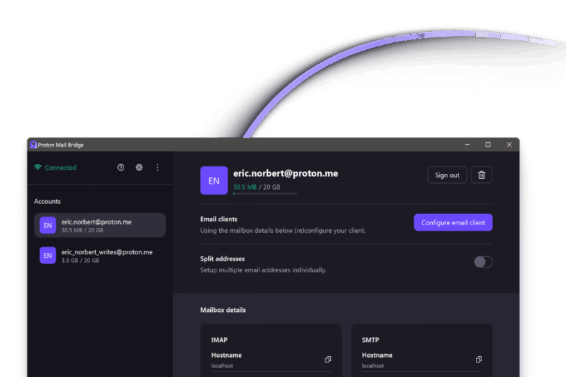 Protonmail bridge