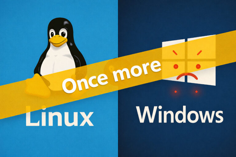 Linux vs Windows once more!