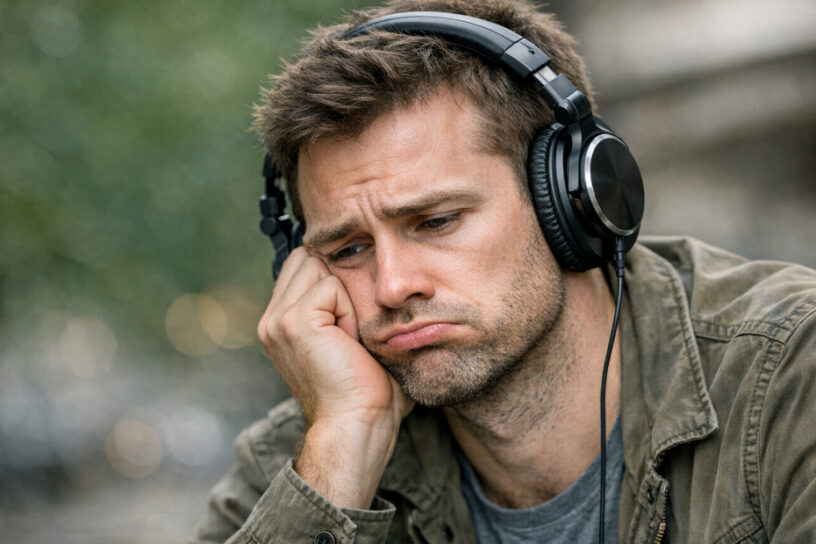A musically disappointed person.